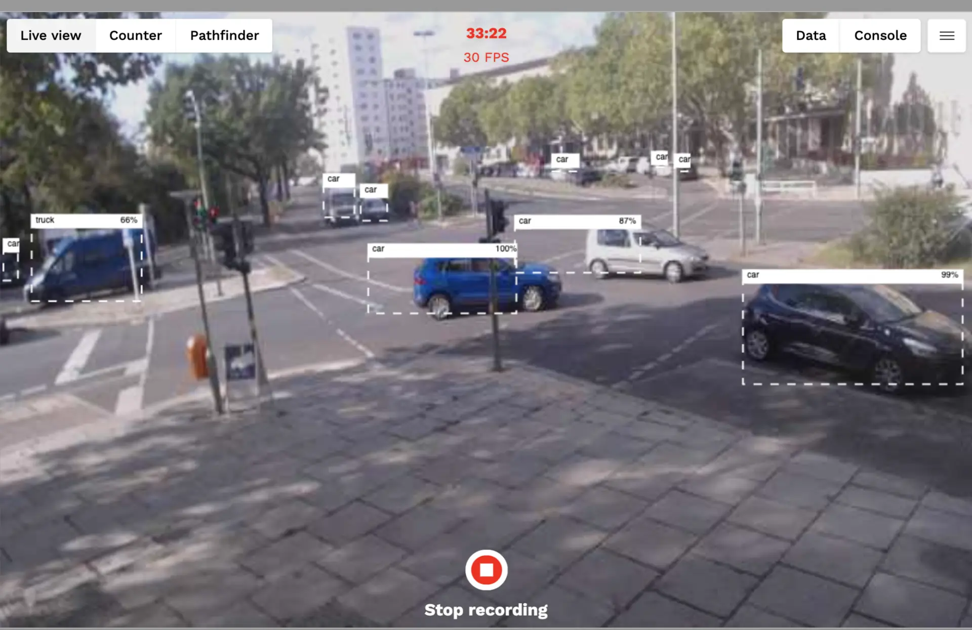 Screenshot der Open Traffic Cam